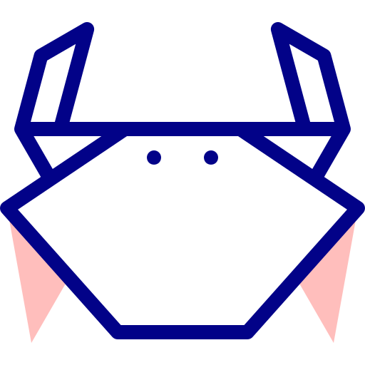 Crab Detailed Mixed Lineal color icon
