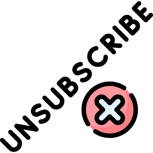 Unsubscribe Special Lineal color icon