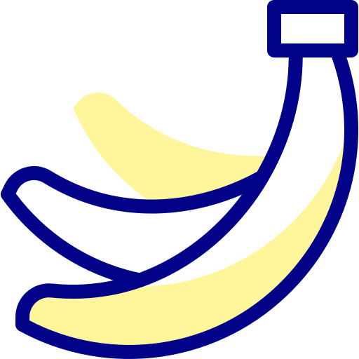 banan Detailed Mixed Lineal color ikona