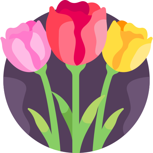tulipan Detailed Flat Circular Flat ikona