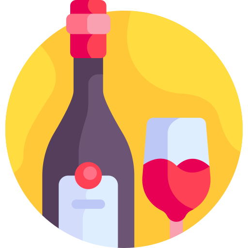 wijn Detailed Flat Circular Flat icoon