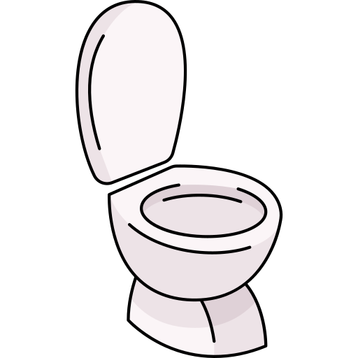 Toilet Generic Thin Outline Color icon