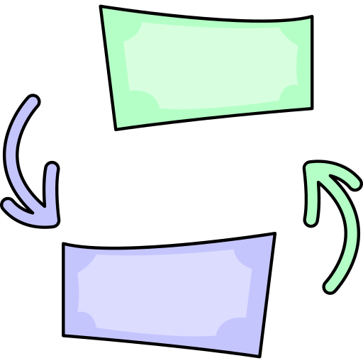 geldwechsel Generic Thin Outline Color icon