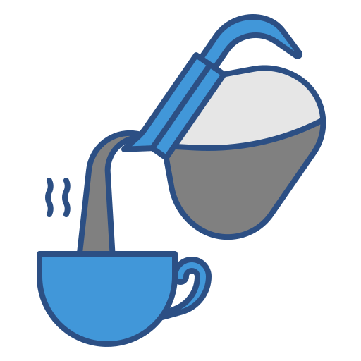 コーヒーポット Generic Outline Color icon