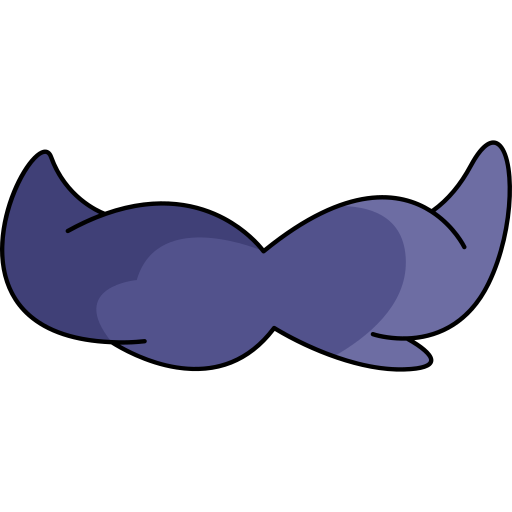 bigote Generic Thin Outline Color icono