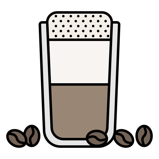 kawa latte Generic Outline Color ikona
