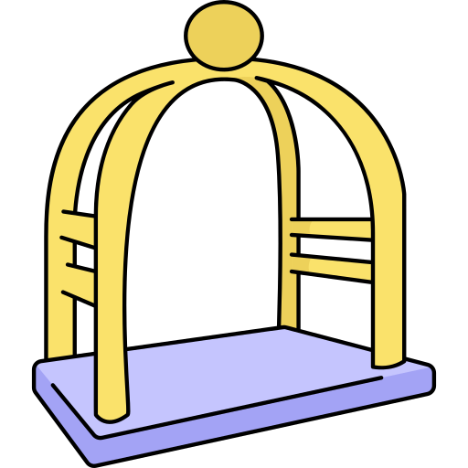 Luggage cart Generic Thin Outline Color icon