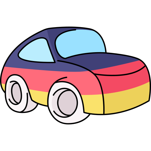 coche Generic Thin Outline Color icono