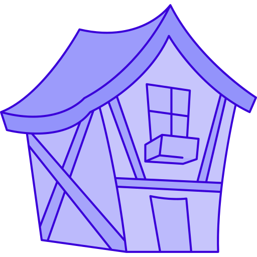 木造住宅 Generic Outline Color icon