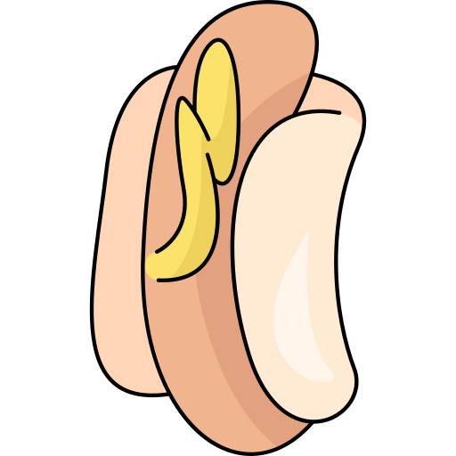 Hot dog Generic Thin Outline Color icon