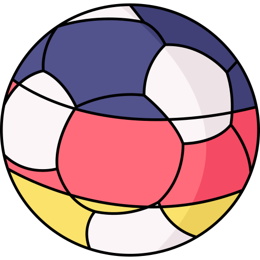 balón de fútbol Generic Thin Outline Color icono