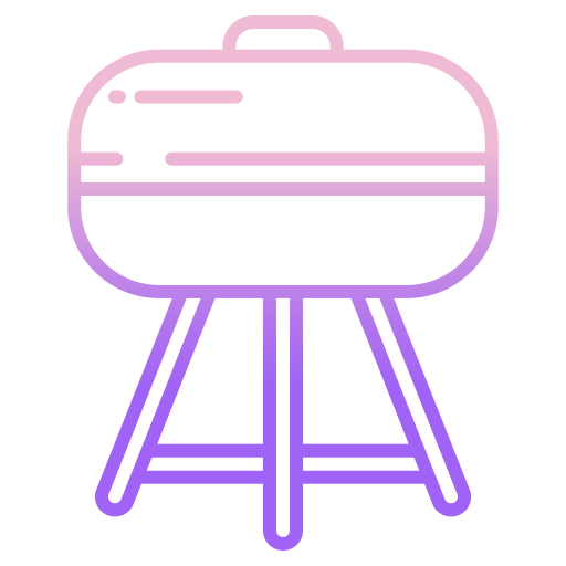 BBQ grill Icongeek26 Outline Gradient icon