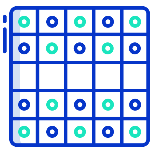 tablero de ajedrez Icongeek26 Outline Colour icono