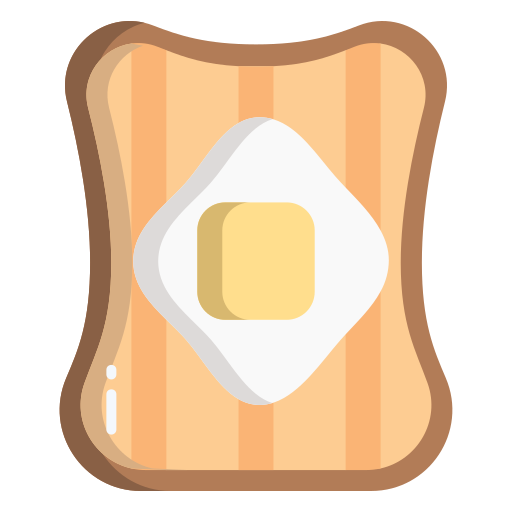 geroosterd brood Icongeek26 Flat icoon