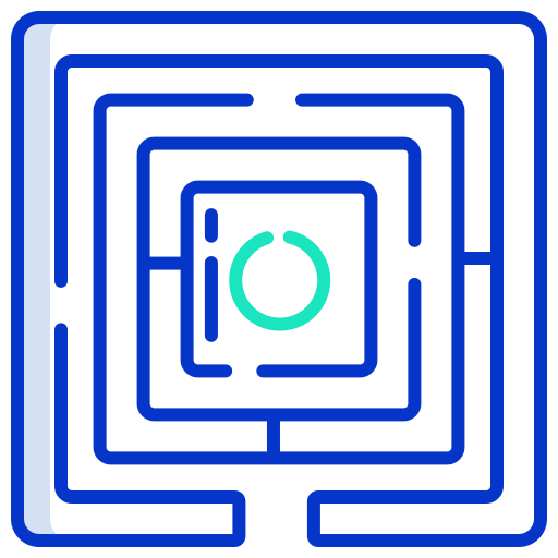 labirinto Icongeek26 Outline Colour icona
