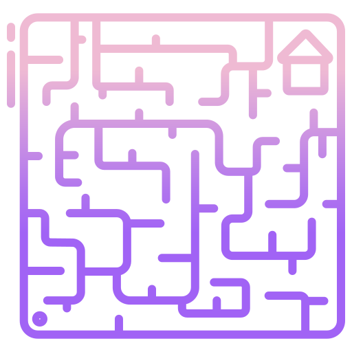 Maze Icongeek26 Outline Gradient icon