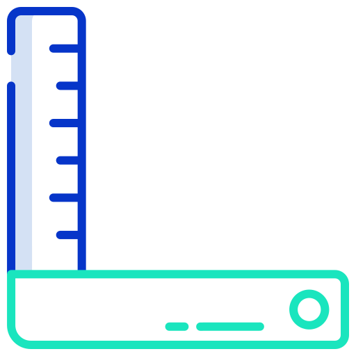 Ruler Icongeek26 Outline Colour icon