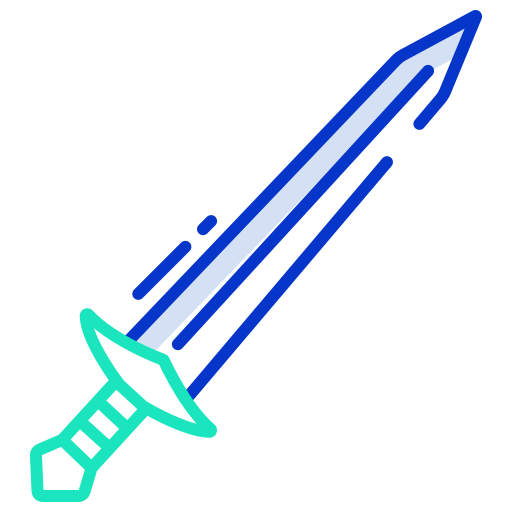 Sword Icongeek26 Outline Colour icon