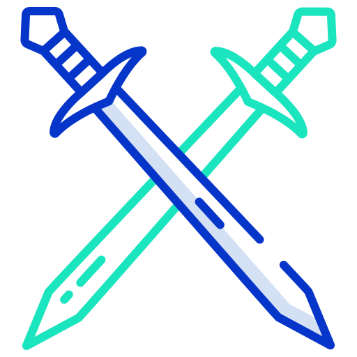 espada Icongeek26 Outline Colour icono