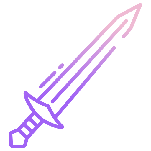 Sword Icongeek26 Outline Gradient icon