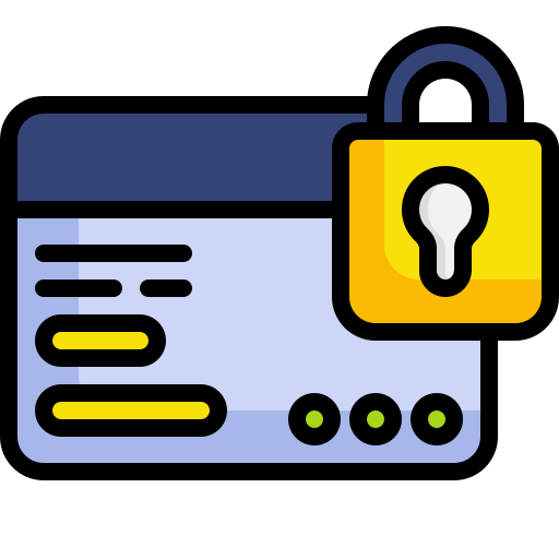 Locked card Generic Outline Color icon