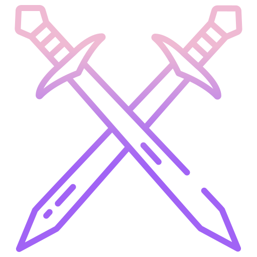 zwaard Icongeek26 Outline Gradient icoon
