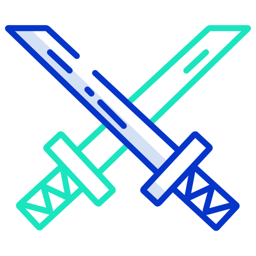 Sword Icongeek26 Outline Colour icon