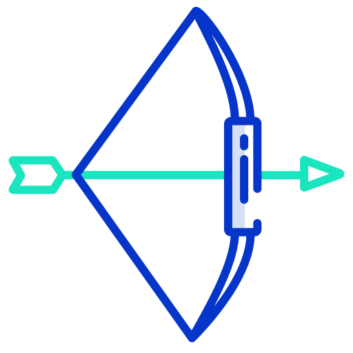 Bow and arrow Icongeek26 Outline Colour icon