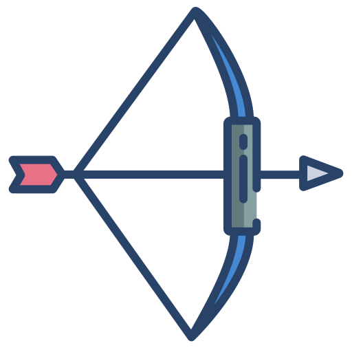 Bow and arrow Icongeek26 Linear Colour icon