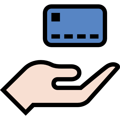 kredietkaart All-inclusive Lineal color icoon
