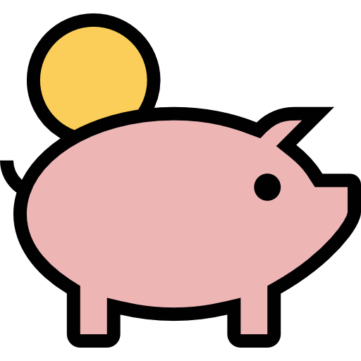 sparschwein All-inclusive Lineal color icon