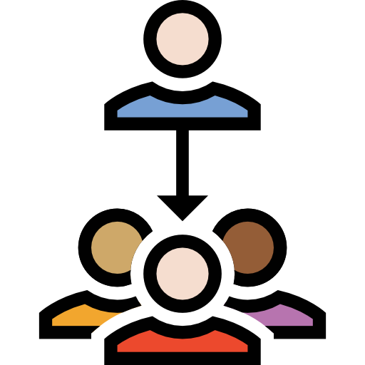 struktura hierarchiczna All-inclusive Lineal color ikona