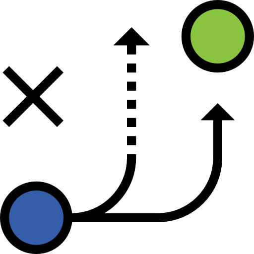 strategia All-inclusive Lineal color ikona