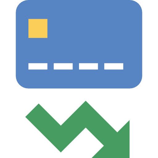 Credit card All-inclusive Flat icon