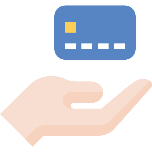kreditkarte All-inclusive Flat icon