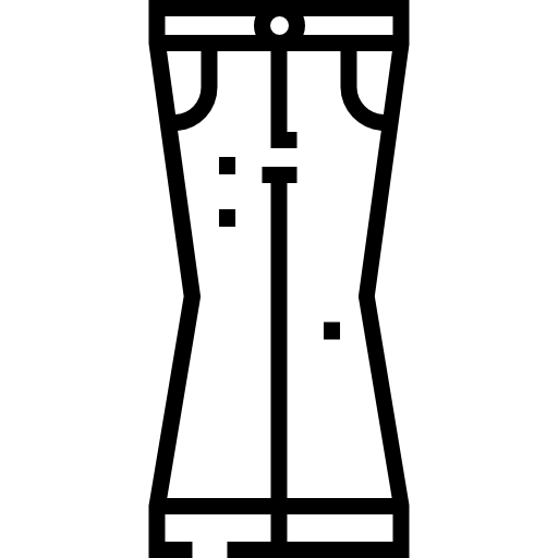 dżinsy Detailed Straight Lineal ikona