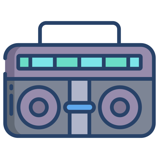 ラジカセ Icongeek26 Linear Colour icon