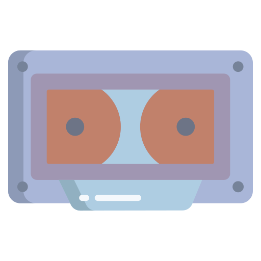 cinta de casete Icongeek26 Flat icono