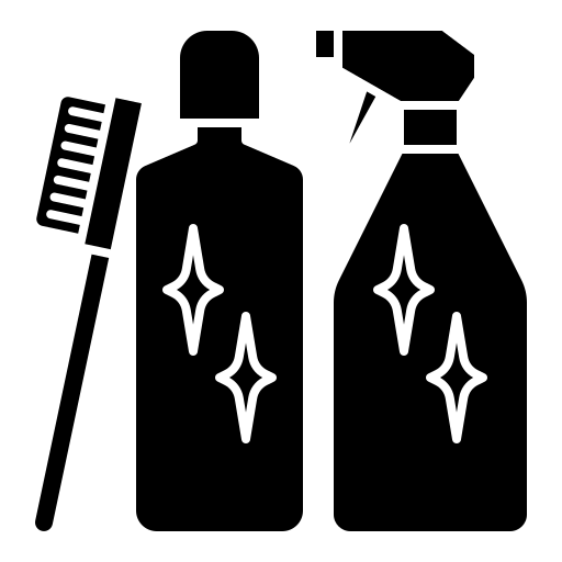 schoonmaakproducten Generic Glyph icoon