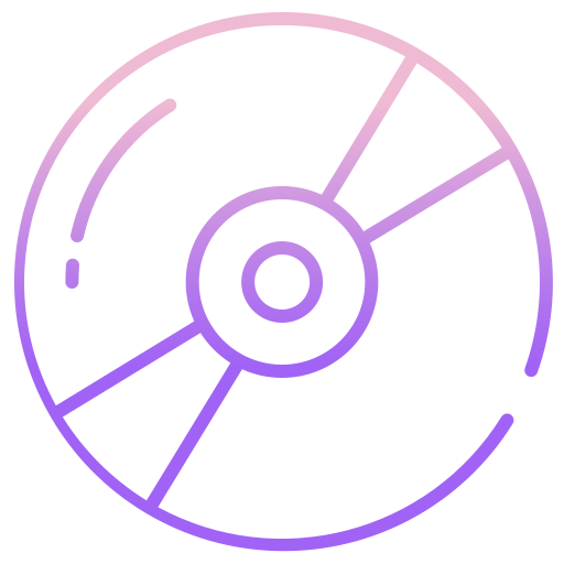 Compact disc Icongeek26 Outline Gradient icon