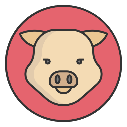 Pork Generic Outline Color icon