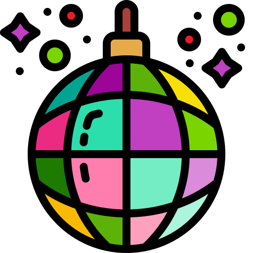 discokugel Generic Outline Color icon