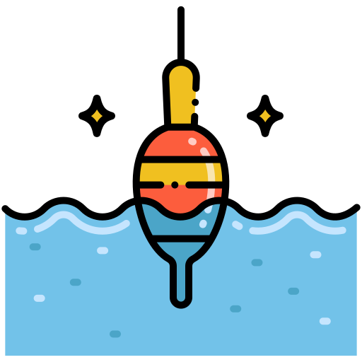 bobber Flaticons Lineal Color icon
