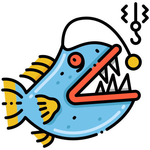 Рыбная ловля Flaticons Lineal Color иконка