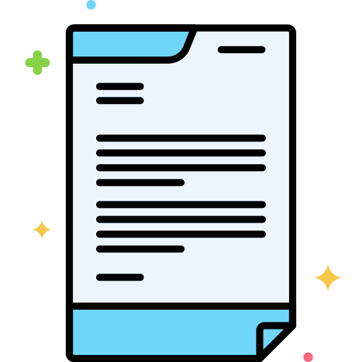 Cover letter Flaticons Lineal Color icon