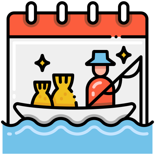 pesca Flaticons Lineal Color icona