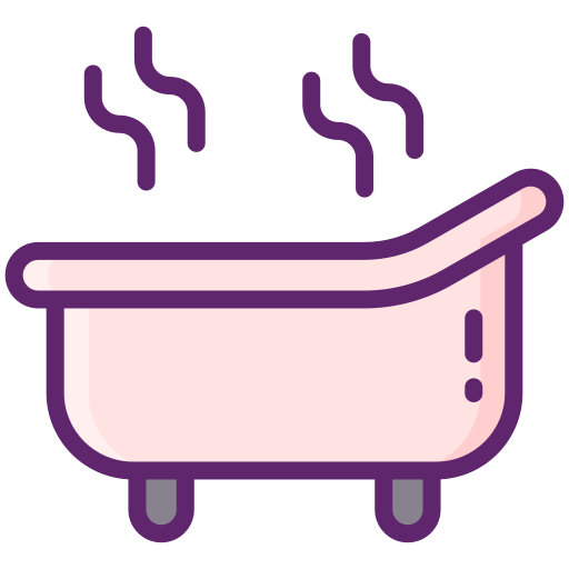 baño caliente Flaticons Lineal Color icono