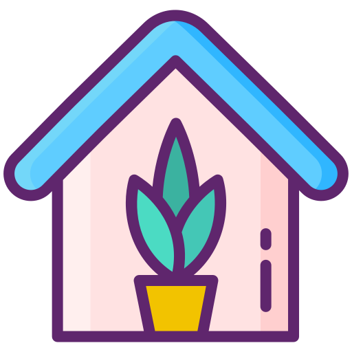 실내 식물 Flaticons Lineal Color icon