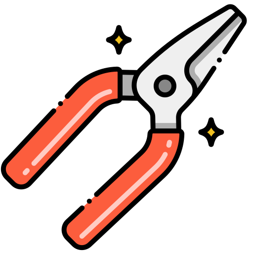 Pliers Flaticons Lineal Color icon