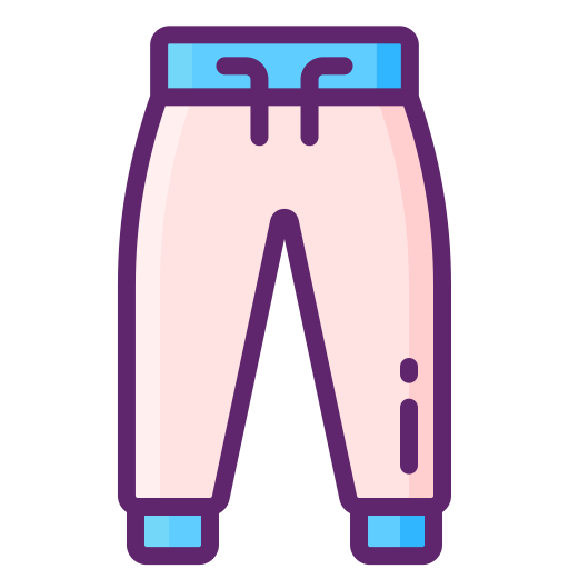 pantalones deportivos Flaticons Lineal Color icono